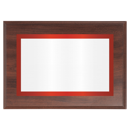 Cherry Two-Toned Full Plate Plaque with Red Background