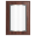 Cherry Two-Toned Full Plate Plaque with Silver Background