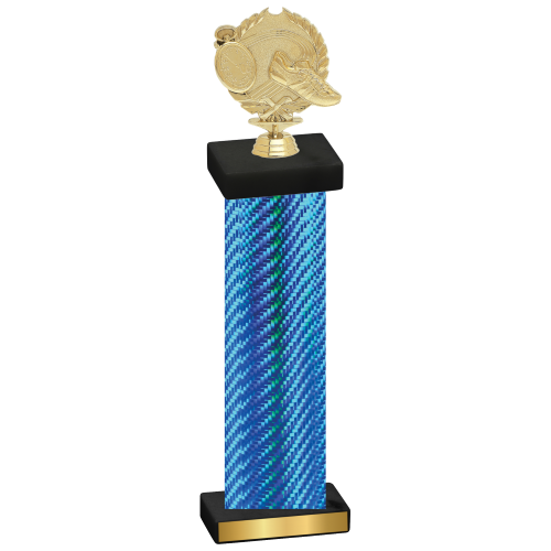 Single Blue Carbon Fiber Running Trophy