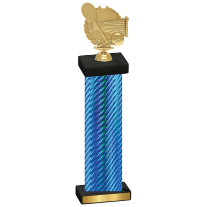 Single Blue Carbon Fiber Tennis Trophy