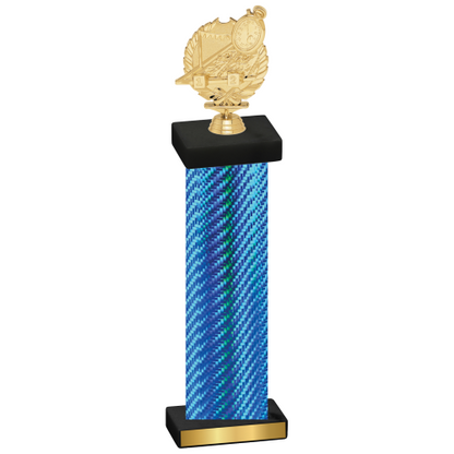 Single Blue Carbon Fiber Swimming Trophy