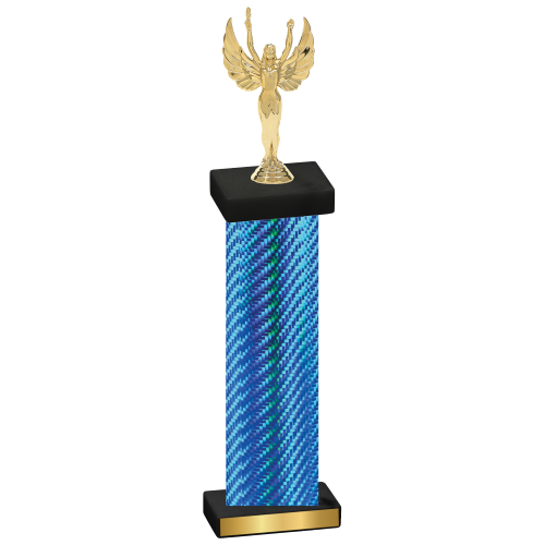 Single Blue Carbon Fiber Victory Trophy