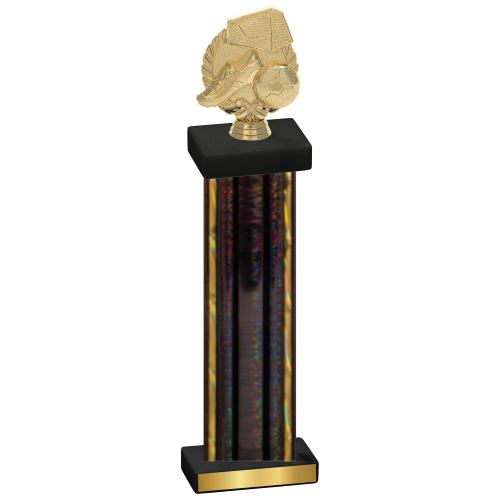 Single Black Glacier Soccer Trophy