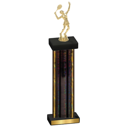 Single Black Glacier Tennis Trophy