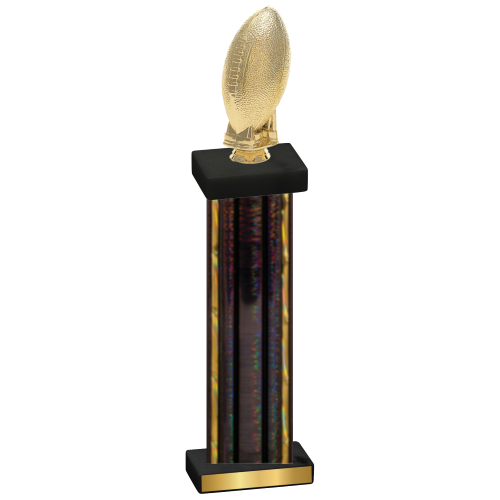 Single Black Glacier Football Trophy