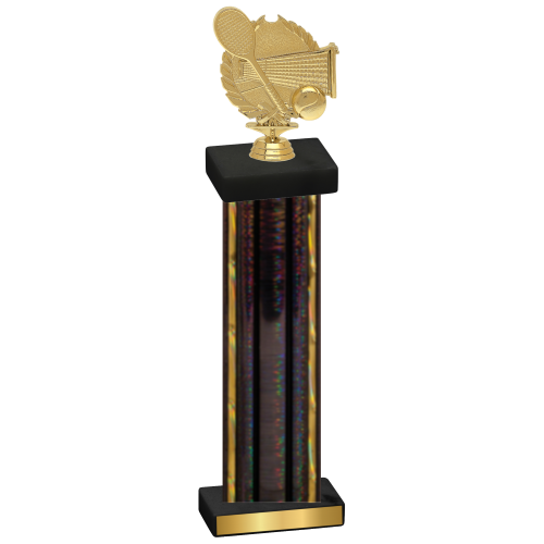 Single Black Glacier Tennis Trophy