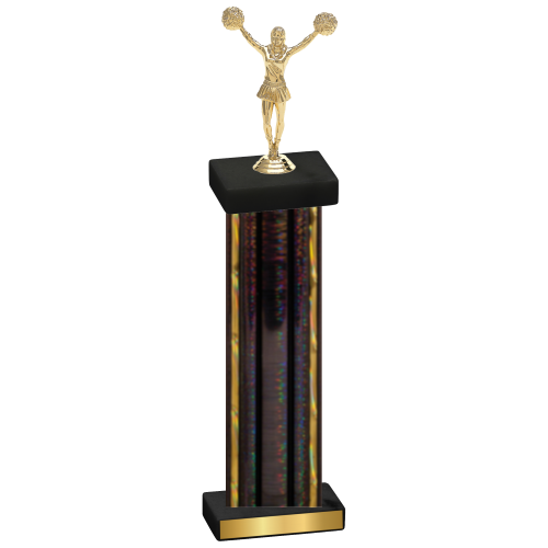 Single Black Glacier Cheerleading Trophy