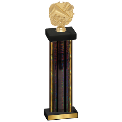 Single Black Glacier Cheerleading Trophy