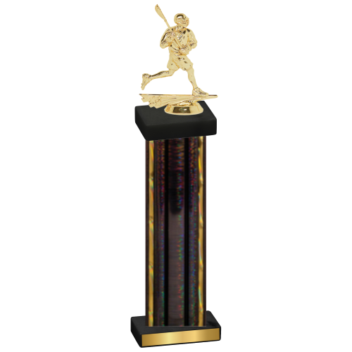 Single Black Glacier Lacrosse Trophy