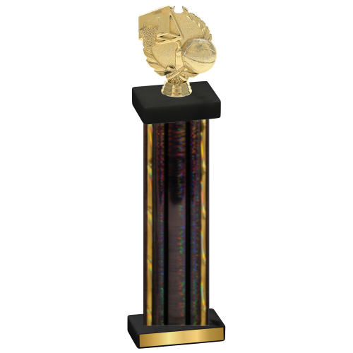 Single Black Glacier Basketball Trophy