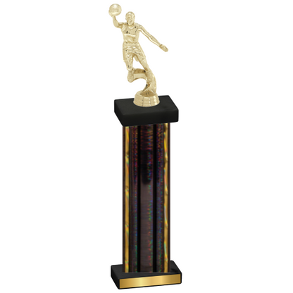 Single Black Glacier Basketball Trophy