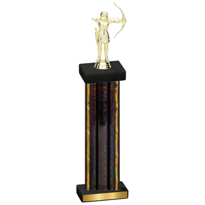 Single Black Glacier Archery Trophy