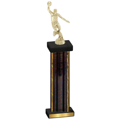 Single Black Glacier Basketball Trophy