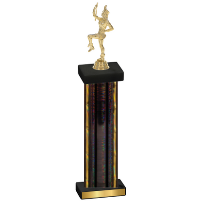 Single Black Glacier Majorette Trophy