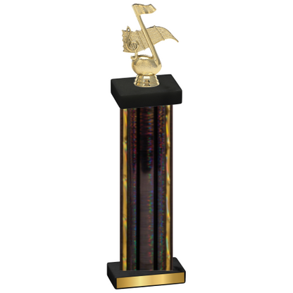 Single Black Glacier Music Trophy