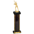 Single Black Glacier Softball Trophy