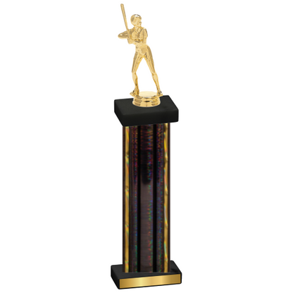 Single Black Glacier Softball Trophy