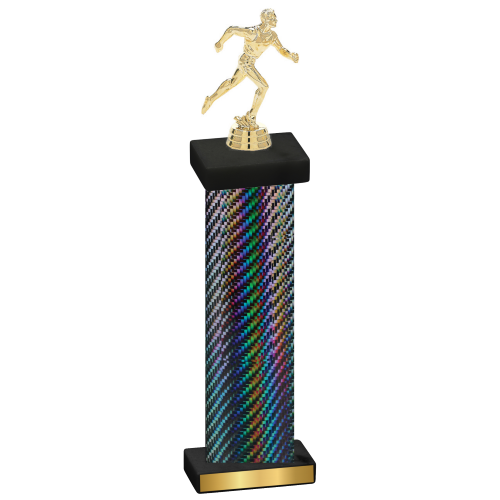 Single Black Carbon Fiber Running Trophy