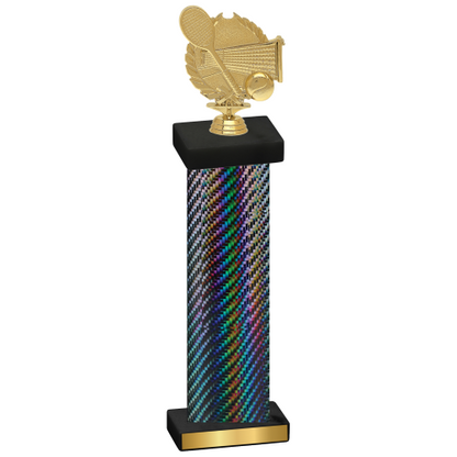 Single Black Carbon Fiber Tennis Trophy