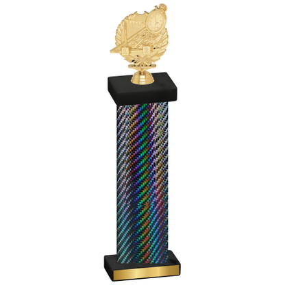 Single Black Carbon Fiber Swimming Trophy