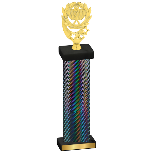 Single Black Carbon Fiber Pickleball Trophy