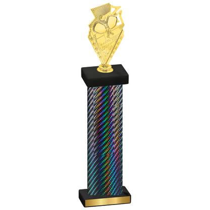 Single Black Carbon Fiber Pickleball Trophy