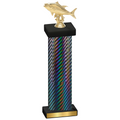 Single Black Carbon Fiber Fishing Trophy