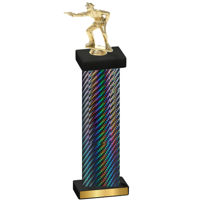 Single Black Carbon Fiber Shooter Trophy