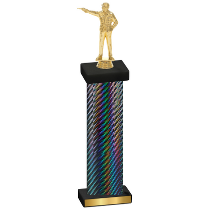 Single Black Carbon Fiber Shooter Trophy