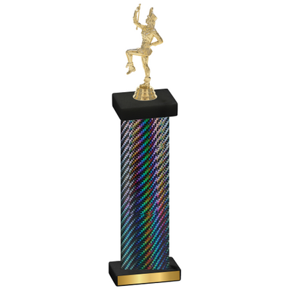 Single Black Carbon Fiber Majorette Trophy