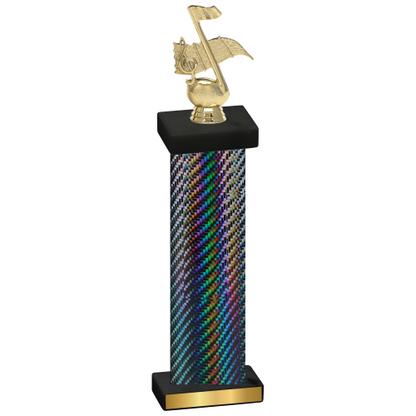 Single Black Carbon Fiber Music Trophy