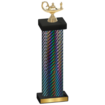 Single Black Carbon Fiber Academics Trophy