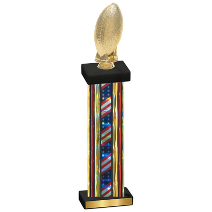 Single Flag USA Football Trophy