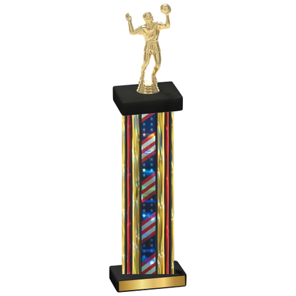 Single Flag USA Volleyball Trophy