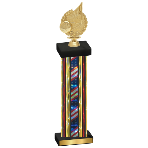 Single Flag USA Volleyball Trophy