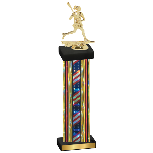 Single Flag USA Lacrosse Trophy