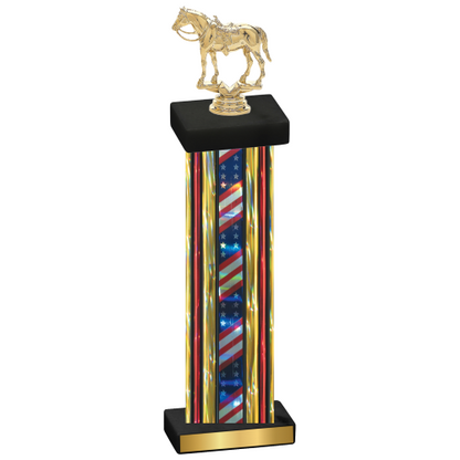 Single Flag USA Horses Trophy