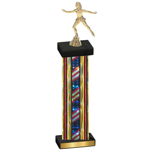 Single Flag USA Skater Trophy