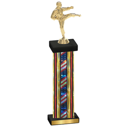 Single Flag USA Karate Trophy