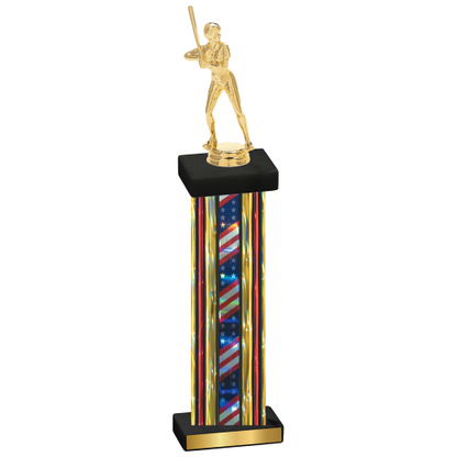 Single Flag USA Softball Trophy