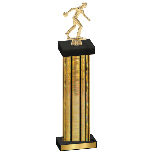 Single Gold Glacier Bowling Trophy