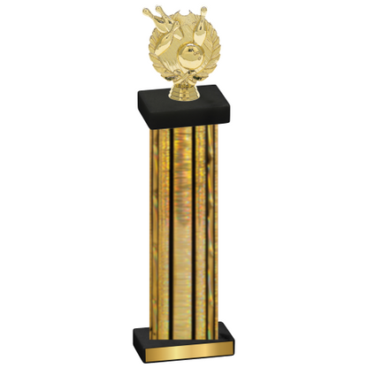 Single Gold Glacier Bowling Trophy