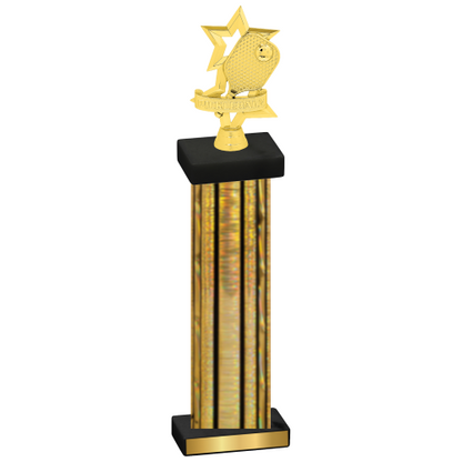 Single Gold Glacier Pickleball Trophy