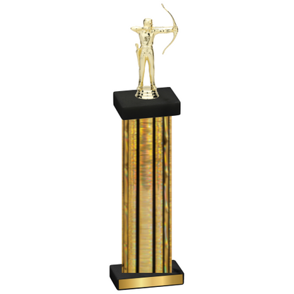 Single Gold Glacier Archery Trophy