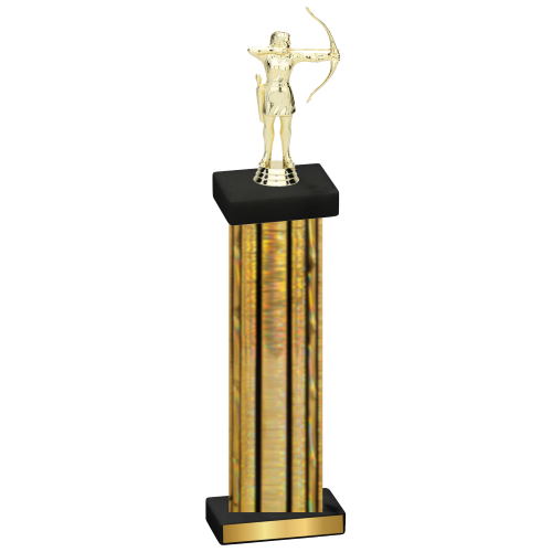 Single Gold Glacier Archery Trophy