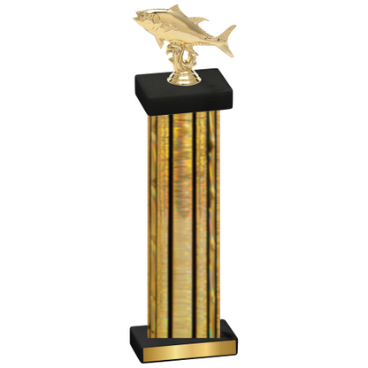 Single Gold Glacier Fishing Trophy