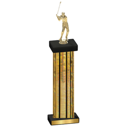 Single Gold Glacier Golf Trophy