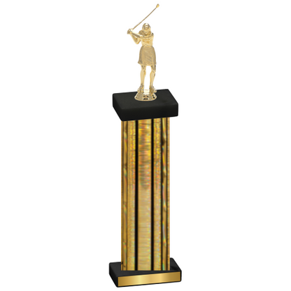 Single Gold Glacier Golf Trophy