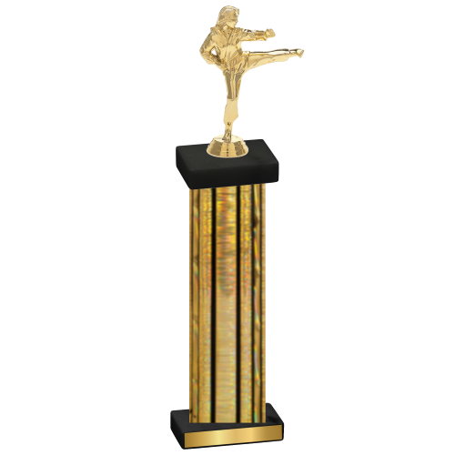 Single Gold Glacier Karate Trophy