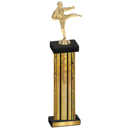 Single Gold Glacier Karate Trophy